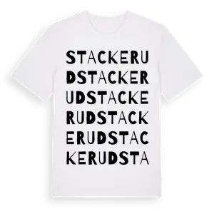 Stackerud ordlek t-shirt – ekologisk bomull t-shirt från Pinshirt