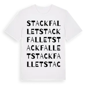 Stackfallet ordlek t-shirt – ekologisk bomull t-shirt från Pinshirt