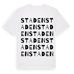 Staden ordlek t-shirt – ekologisk bomull t-shirt från Pinshirt