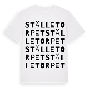 Ställetorpet ordlek t-shirt – ekologisk bomull t-shirt från Pinshirt