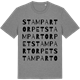 Mid Heather Gray t-shirt med Stampartorpet ordlek t-shirt