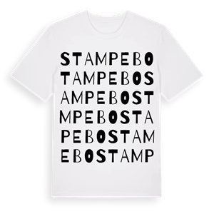 Stampebo ordlek t-shirt – ekologisk bomull t-shirt från Pinshirt