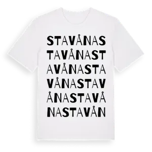 Stavåna ordlek t-shirt – ekologisk bomull t-shirt från Pinshirt