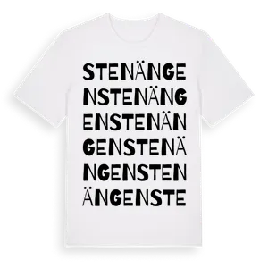 Stenängen ordlek t-shirt – ekologisk bomull t-shirt från Pinshirt