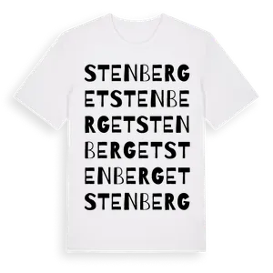 Stenberget ordlek t-shirt – ekologisk bomull t-shirt från Pinshirt