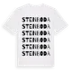 White t-shirt med Stenboda ordlek t-shirt
