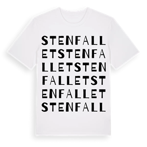 Stenfallet ordlek t-shirt – ekologisk bomull t-shirt från Pinshirt