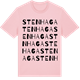 Pink Cotton t-shirt med Stenhaga ordlek t-shirt