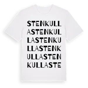Stenkulla ordlek t-shirt – ekologisk bomull t-shirt från Pinshirt