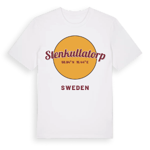 Stenkullatorp cirkel t-shirt – ekologisk bomull t-shirt från Pinshirt