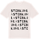 Vintage White t-shirt med Stenkumla ordlek t-shirt