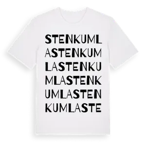 Stenkumla ordlek t-shirt – ekologisk bomull t-shirt från Pinshirt