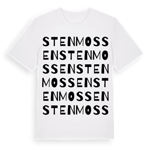Stenmossen ordlek t-shirt – ekologisk bomull t-shirt från Pinshirt