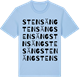 Blue Soul t-shirt med Stensäng ordlek t-shirt