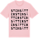 Pink Cotton t-shirt med Stensätter ordlek t-shirt