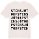 Vintage White t-shirt med Stensjötorp ordlek t-shirt