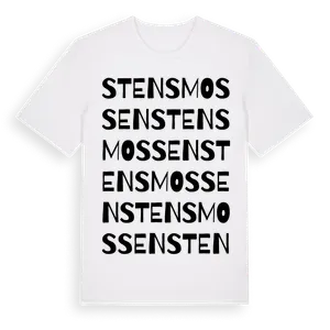 Stensmossen ordlek t-shirt – ekologisk bomull t-shirt från Pinshirt