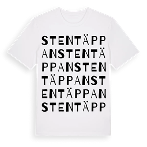 Stentäppan ordlek t-shirt – ekologisk bomull t-shirt från Pinshirt