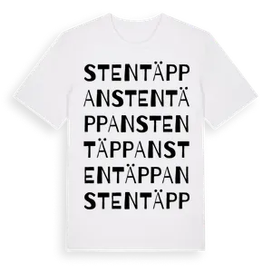 Stentäppan ordlek t-shirt – ekologisk bomull t-shirt från Pinshirt