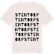 Vintage White t-shirt med Stentorp ordlek t-shirt