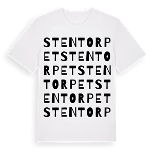 Stentorpet ordlek t-shirt – ekologisk bomull t-shirt från Pinshirt