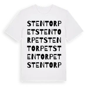 Stentorpet ordlek t-shirt – ekologisk bomull t-shirt från Pinshirt