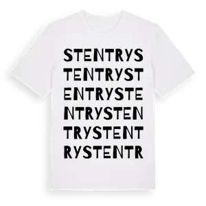 Stentry ordlek t-shirt – ekologisk bomull t-shirt från Pinshirt