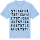 Blue Soul t-shirt med Stickhult ordlek t-shirt