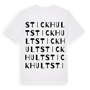 Stickhult ordlek t-shirt – ekologisk bomull t-shirt från Pinshirt