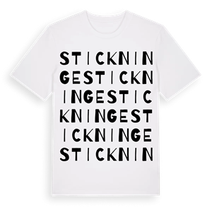 Stickninge ordlek t-shirt – ekologisk bomull t-shirt från Pinshirt