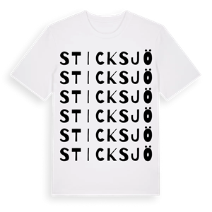 Sticksjö ordlek t-shirt – ekologisk bomull t-shirt från Pinshirt