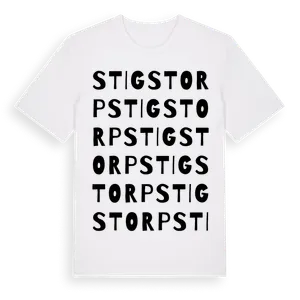 Stigstorp ordlek t-shirt – ekologisk bomull t-shirt från Pinshirt