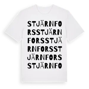 Stjärnfors ordlek t-shirt – ekologisk bomull t-shirt från Pinshirt