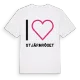Jag älskar Stjärnröset t-shirt stort tryck