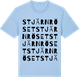 Blue Soul t-shirt med Stjärnröset ordlek t-shirt