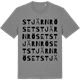 Mid Heather Gray t-shirt med Stjärnröset ordlek t-shirt