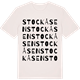Vintage White t-shirt med Stockåsen ordlek t-shirt