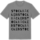 Mid Heather Gray t-shirt med Stockbäcken ordlek t-shirt