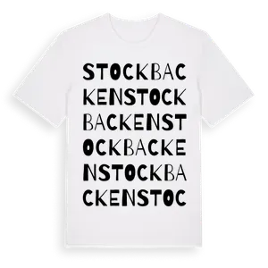 Stockbacken ordlek t-shirt – ekologisk bomull t-shirt från Pinshirt