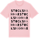 Pink Cotton t-shirt med Stockshammar ordlek t-shirt