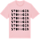 Pink Cotton t-shirt med Stohagen ordlek t-shirt