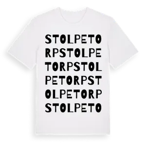 Stolpetorp ordlek t-shirt – ekologisk bomull t-shirt från Pinshirt