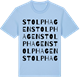 Blue Soul t-shirt med Stolphagen ordlek t-shirt