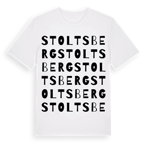 Stoltsberg ordlek t-shirt – ekologisk bomull t-shirt från Pinshirt