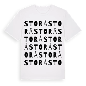 Storå ordlek t-shirt – ekologisk bomull t-shirt från Pinshirt