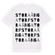 White t-shirt med Stora Ängatorp ordlek t-shirt