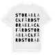 Stora Blackfärd ordlek t-shirt