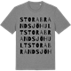 Mid Heather Gray t-shirt med Stora Brandsjöhult ordlek t-shirt