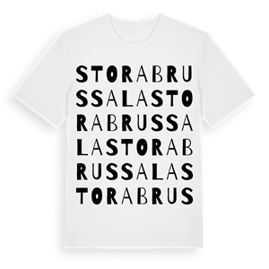 Stora Brussala ordlek t-shirt – ekologisk bomull t-shirt från Pinshirt