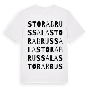 Stora Brussala ordlek t-shirt – ekologisk bomull t-shirt från Pinshirt
